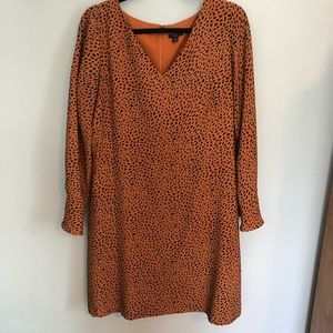 Animal print 3/4 sleeve dress